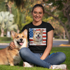 Independence Day Special Pet Print Women T-Shirt