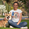 Independence Day Special Pet Print Women T-Shirt