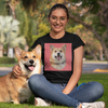 Women's Black Custom Pet Print T-Shirt
