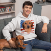Independence Day Special Pet Print Men's Hoodie