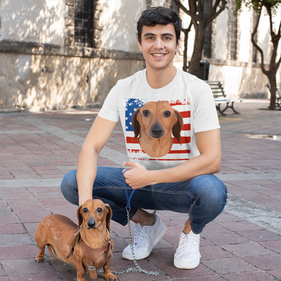 Independence Day Special Pet Print Men's T-Shirt