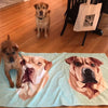 Custom Pet Print Beach Towel - Customer Photo