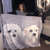 Blanket with dogs | pet blanket | blanket dog | dog portrait | dog printing | pet lovers | pet lovers gifts
