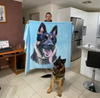 Pet Print Fleece Blanket with dogs | pet blanket | blanket dog | dog portrait | dog printing | pet lovers