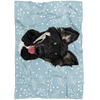Special Background Pet Print Fleece Blanket