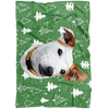 Special Background Pet Print Fleece Blanket