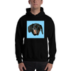 Men's Black Custom Pets Print Hoodie