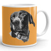 Custom Pet Print Coffee Mug - Orange