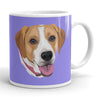 Custom Pet Print Coffee Mug - Purple
