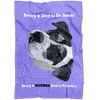 The Pets Print- Pet Blanket - Blanket With Dogs - Purple
