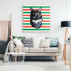 Christmas Special Custom Pet Print Canvas Stripe Christmas