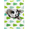 Special Background Pet Print Fleece Blanket