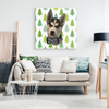 Christmas Special Custom Pet Print Canvas white Green Tree