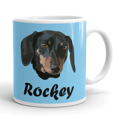 Custom Pet Pet Print Coffee Mug With Text