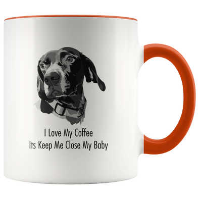 Custom Pet Print Accent Coffee Mug
