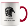 Custom Pet Print Accent Coffee Mug
