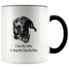 Custom Pet Print Accent Coffee Mug