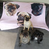 Blanket with dogs | pet blanket | blanket dog | dog portrait | dog printing | pet lovers | gifts for pet owners