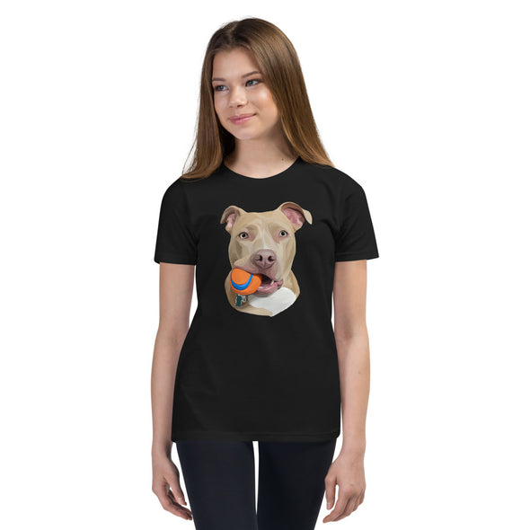 Girl's Youth Custom Pet Print T-Shirt