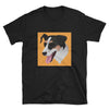 Men's Black Custom Pets Print T-Shirt