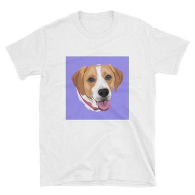 Women's White Custom Pet Print T-Shirt