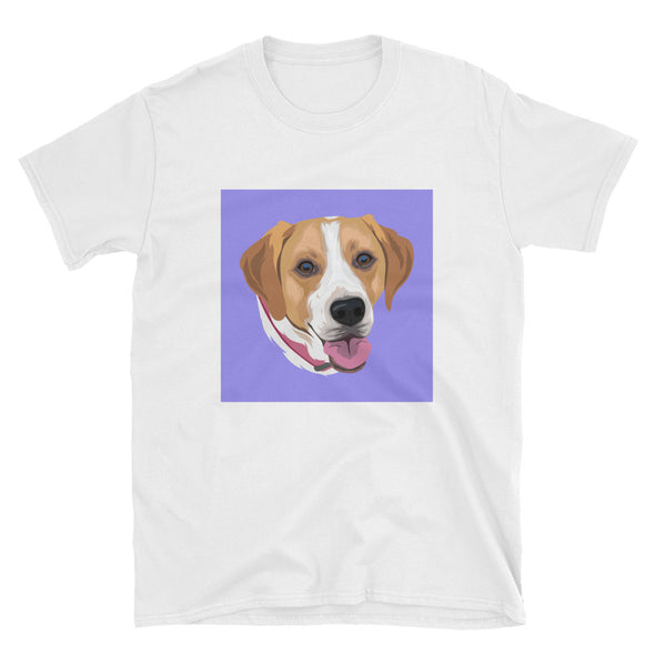 Women's White Custom Pet Print T-Shirt