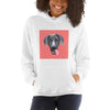 Women's White Custom Pet Print Hoodie