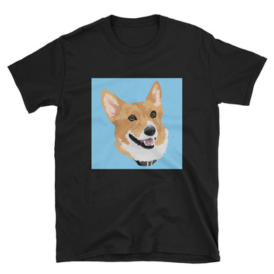 Women's Black Custom Pet Print T-Shirt