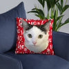 Special Background Custom Pet Print Throw Pillow