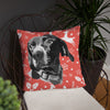 Special Background Custom Pet Print Throw Pillow