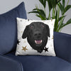 Special Background Custom Pet Print Throw Pillow