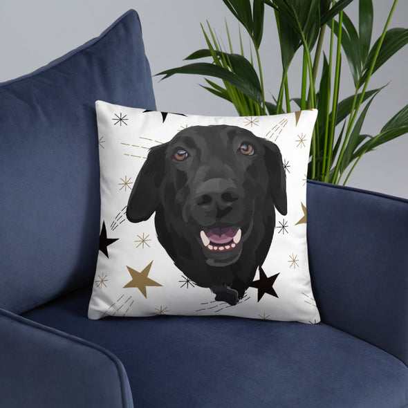 Special Background Custom Pet Print Throw Pillow