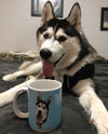 Custom Pet Print Coffee Mug Light Pink