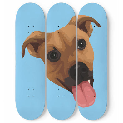 Custom Pet Print Wall Art Skateboards