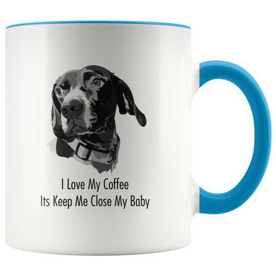 Custom Pet Print Accent Coffee Mug