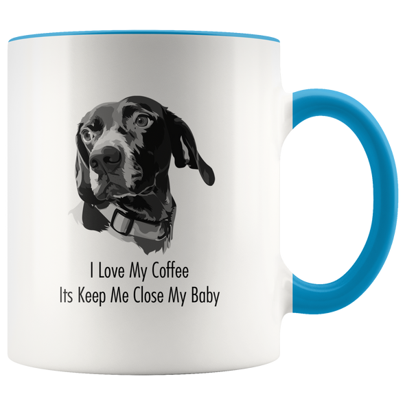 Custom Pet Print Accent Coffee Mug