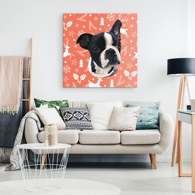 Christmas Special Custom Pet Print Canvas Deer