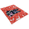 Special Background Pet Print Fleece Blanket